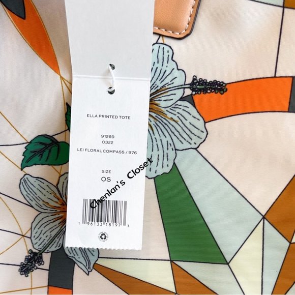 🔥NeW! Tory Burch Ella Print Large Tote - Picture 12 of 13